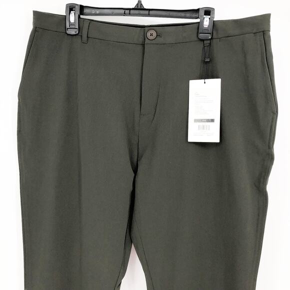 MINISTRY OF SUPPLY Mens Pace Tapered Chino Pants 36x35 Olive Green NWT - Picture 5 of 13